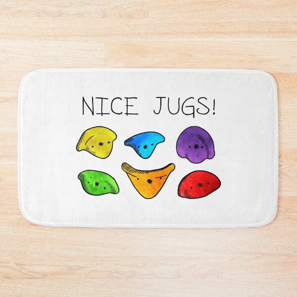 Item preview, Nice Jugs! Climbing Pun - Watercolour designed and sold by Tom Napper Design.