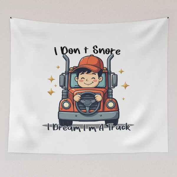 Item preview, I Don’t Snore I Dream I’m A Truck Cute Boy Trucker Shirt designed and sold by Design-Pro-21.