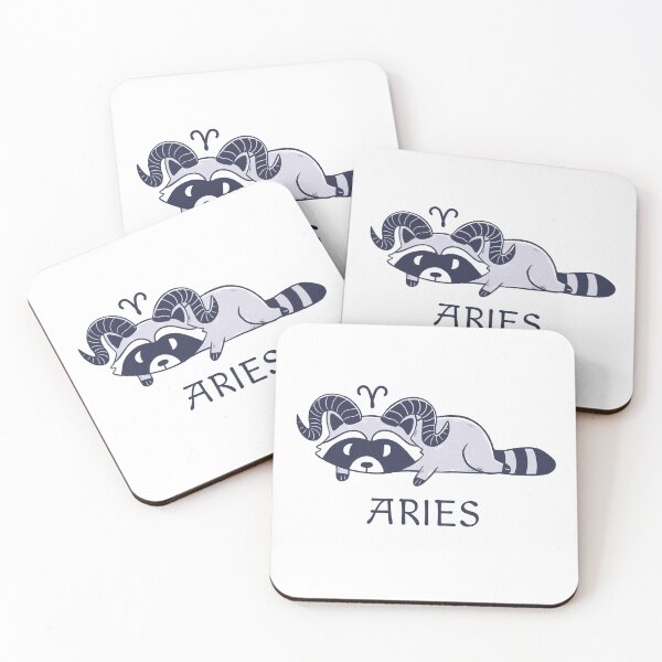 Item preview, Aries Raccoon Lazy Zodiac  designed and sold by Iqrapixels.