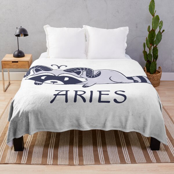Item preview, Aries Raccoon Lazy Zodiac designed and sold by Iqrapixels.