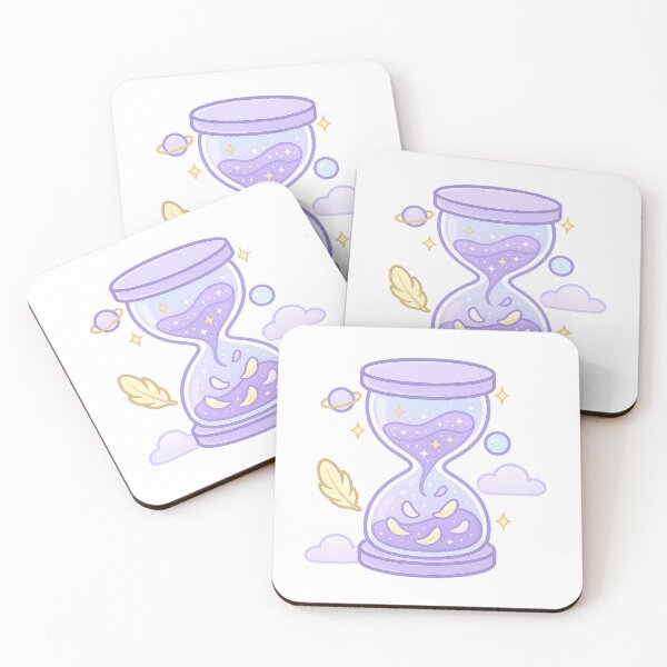 Item preview, Celestial Hourglass | Kawaii Cosmic Art | Divine Timing Sticker | Manifestation & Abundance Aesthetic designed and sold by HerDreamCodes.