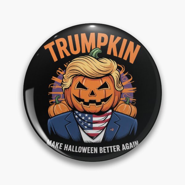 Item preview, Make Halloween Great Again Trumpkin Trump Jack O Lantern designed and sold by RuthGAArt.