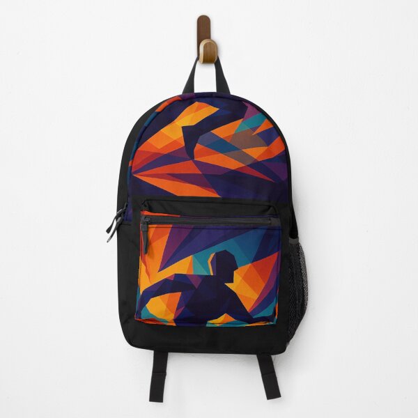 Item preview, THE CHAMP | Unique Owlic Colorful Cubist Runner Art Design | Vibrant Dynamic Geometric Motion Artwork designed and sold by Owlic.artwear.