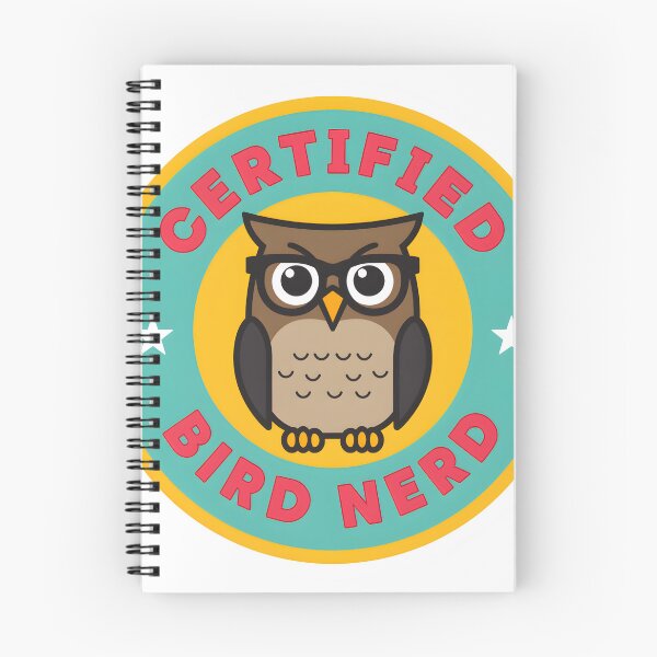 Item preview, Certified Bird Nerd | Cute Owl with Glasses Design | Fun Ornithology Lover Gift designed and sold by NatureNookTees.