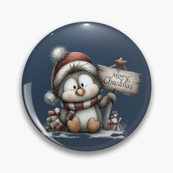 Item preview, Merry Christmas Penguin designed and sold by MarigoldandLily.