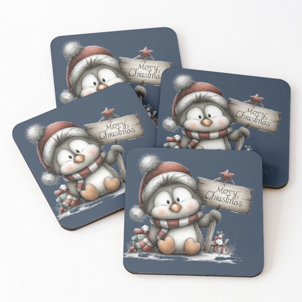 Item preview, Merry Christmas Penguin designed and sold by MarigoldandLily.