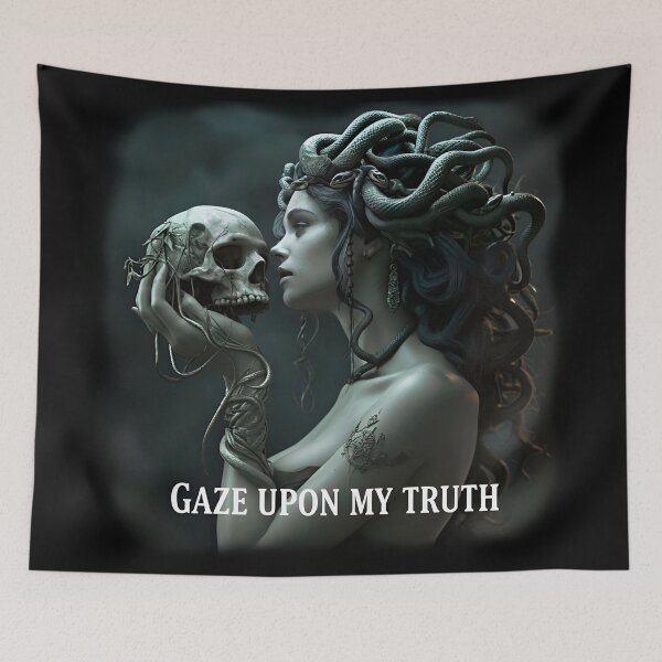 Item preview, Kiss of Medusa – Dark Mythology Art T-Shirt designed and sold by xper-t-s.