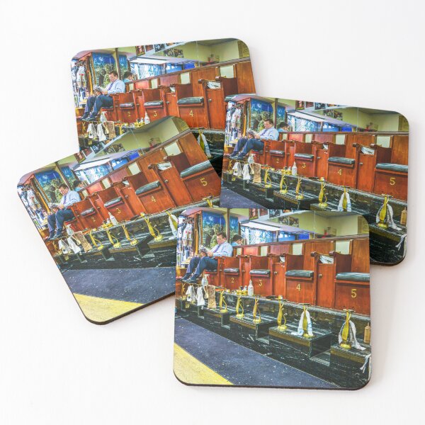 Item preview, New York City, Colorful Shoe Shine Station designed and sold by Paul Thompson Photography.
