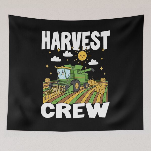 Item preview, HARVEST CREW combine harvester tractors farm farmer farming harvesting fields and crops designed and sold by Jt41.
