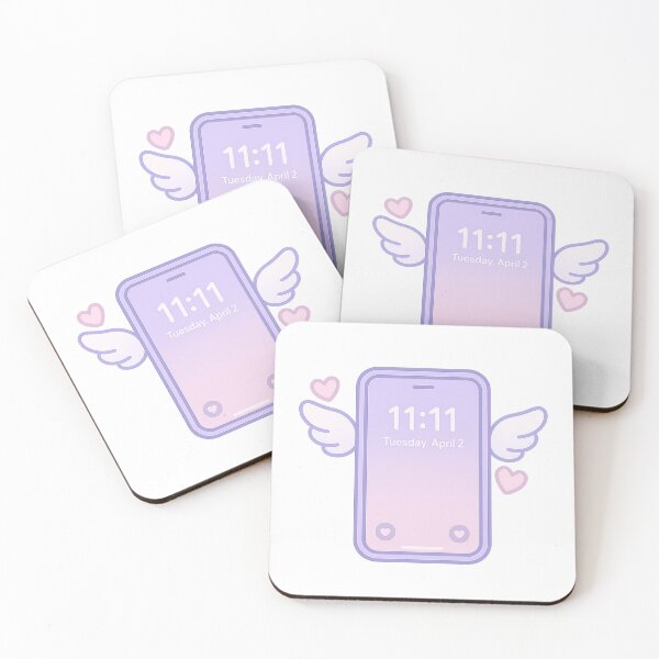 Item preview, Angel Numbers Phone Sticker | Cute Spiritual Sticker | Celestial Message Aesthetic | 11:11 designed and sold by HerDreamCodes.