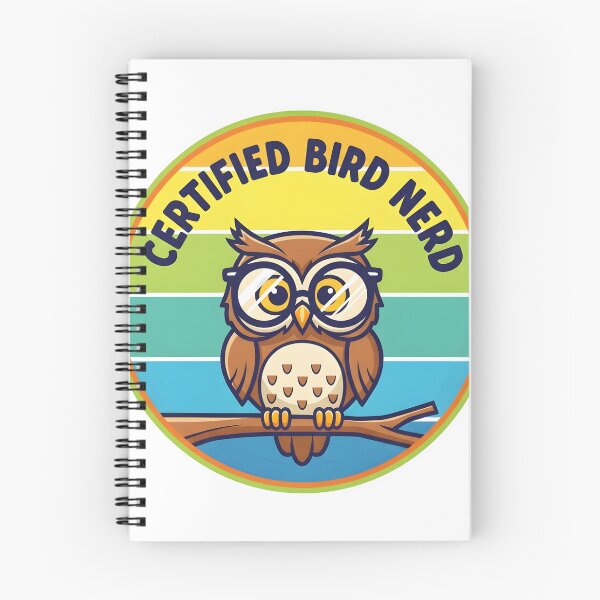 Item preview, Owl with Glasses Sticker | Certified Bird Nerd Badge | Cute Birdwatcher Gift Idea designed and sold by NatureNookTees.