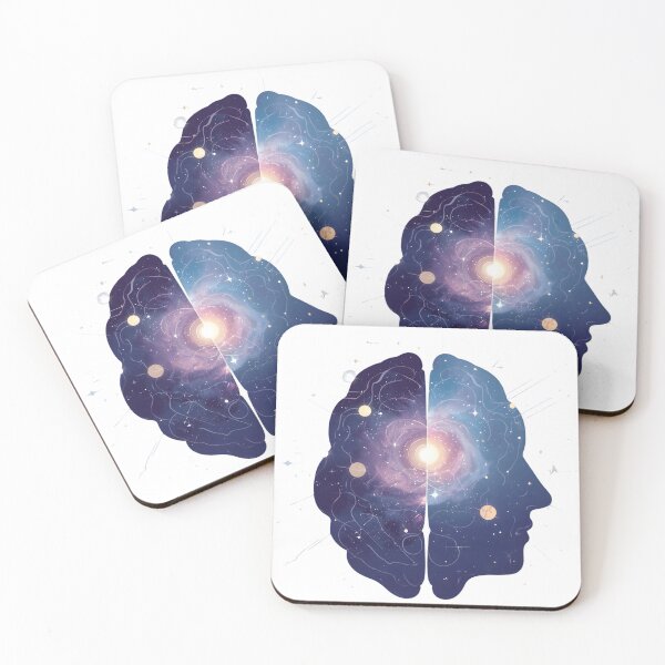 Item preview, Neurodivergent Cosmos – Brain Galaxy Vector Illustration designed and sold by MAEshopstore.