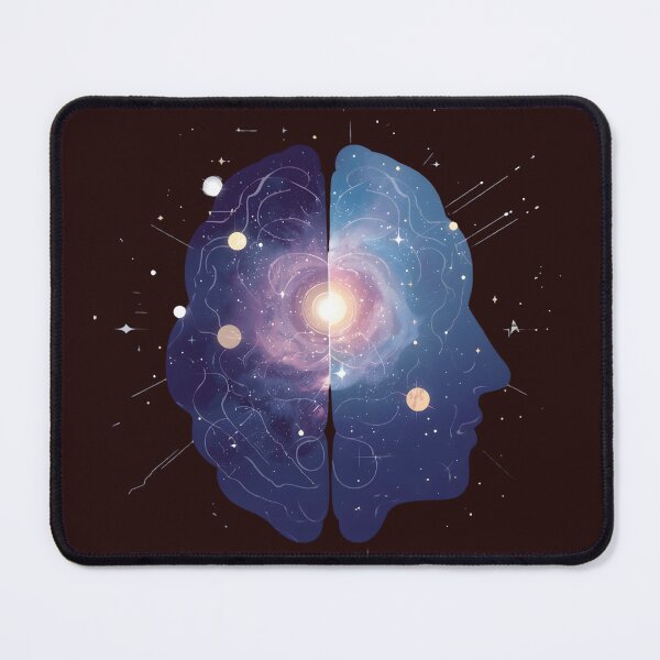 Item preview, Neurodivergent Cosmos – Brain Galaxy Vector Illustration designed and sold by MAEshopstore.