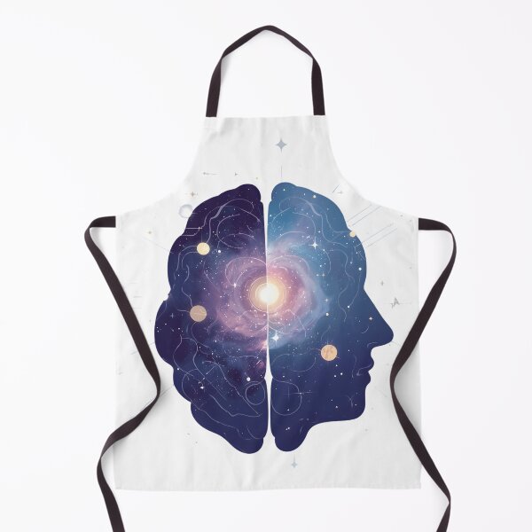 Item preview, Neurodivergent Cosmos – Brain Galaxy Vector Illustration designed and sold by MAEshopstore.