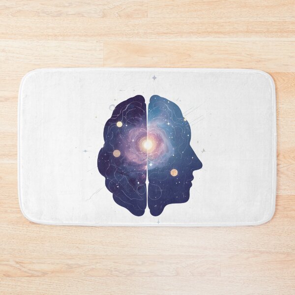 Item preview, Neurodivergent Cosmos – Brain Galaxy Vector Illustration designed and sold by MAEshopstore.