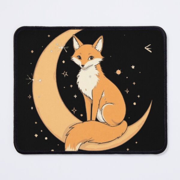 Item preview, Celestial Fox on Crescent Moon – Cute Cosmic Animal Illustration designed and sold by Chic Artistry.
