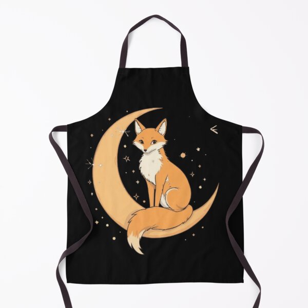 Item preview, Celestial Fox on Crescent Moon – Cute Cosmic Animal Illustration designed and sold by Chic Artistry.