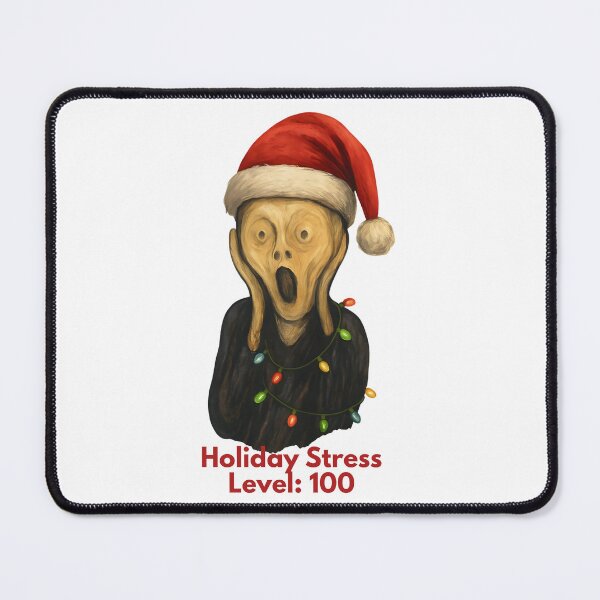 Item preview, The Scream Christmas Parody – Holiday Stress Humor designed and sold by SVALANART.