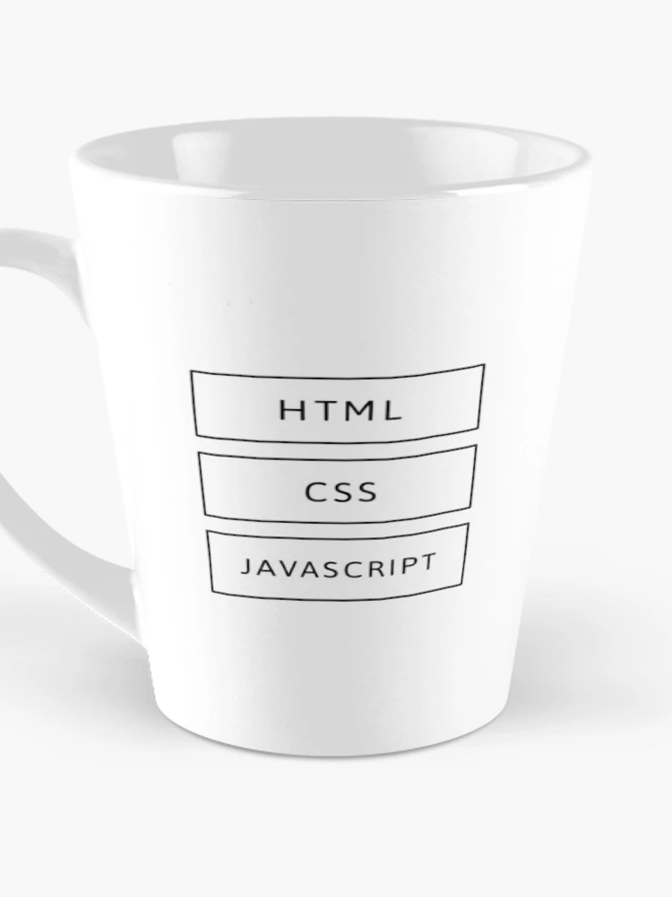 Thumbnail 3 of 4, Coffee Mug, HTML, CSS & JavaScript Developer (Inverted) designed and sold by developer-gifts.