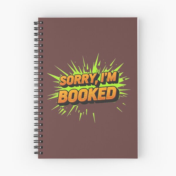 Item preview, "Sorry I'm Booked" Pop Art Tee designed and sold by InkWeaveShop.