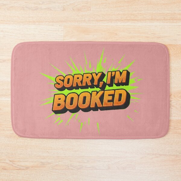 Item preview, "Sorry I'm Booked" Pop Art Tee designed and sold by InkWeaveShop.