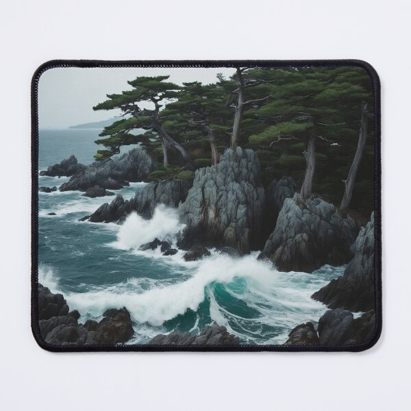 Item preview, "Marine Forest on Cliffs" designed and sold by Schoenenwald - Illustrations Uniques et Originales.