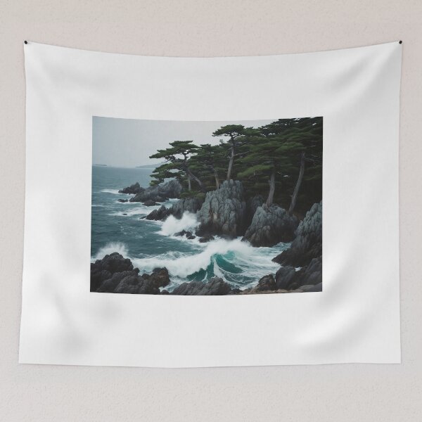 Item preview, "Marine Forest on Cliffs" designed and sold by Schoenenwald - Illustrations Uniques et Originales.
