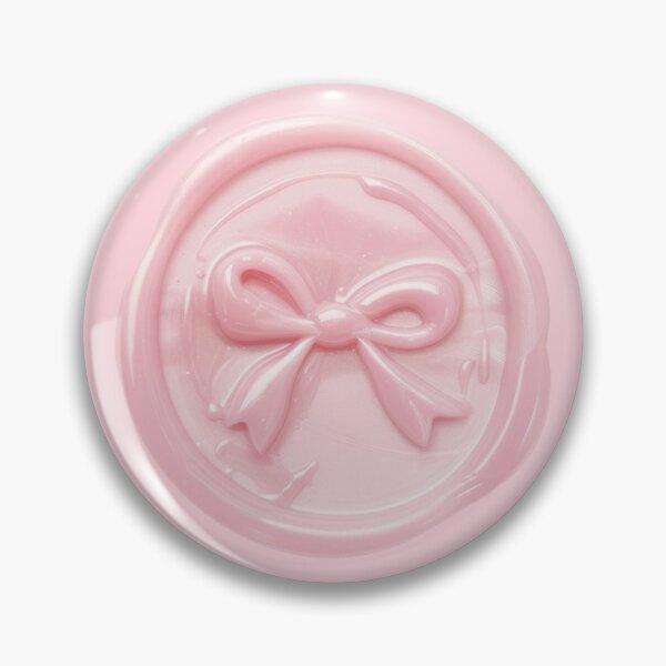 Item preview, Pink Wax Seal Bow Sticker | Aesthetic Pastel Stamp Design | Cute Girly Cottagecore Art designed and sold by meepmeep52.