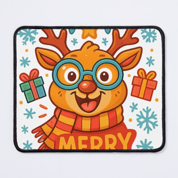Item preview, Cute Reindeer Merry Coloring Page Outline designed and sold by Koalangel.