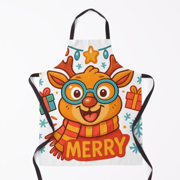 Item preview, Cute Reindeer Merry Coloring Page Outline designed and sold by Koalangel.