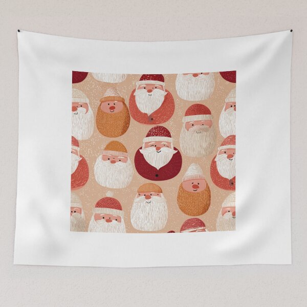 Item preview, Traditional santa winter pattern designed and sold by SmileshareShop.