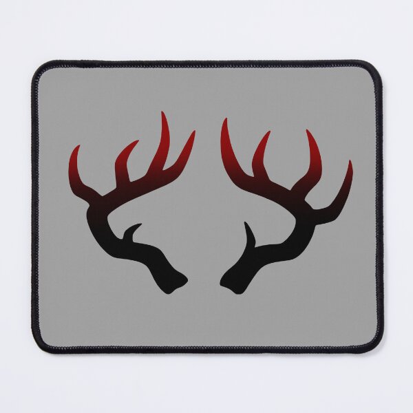 Item preview, Clancy Ned Antlers - black red fade designed and sold by BlackwingsWolf.