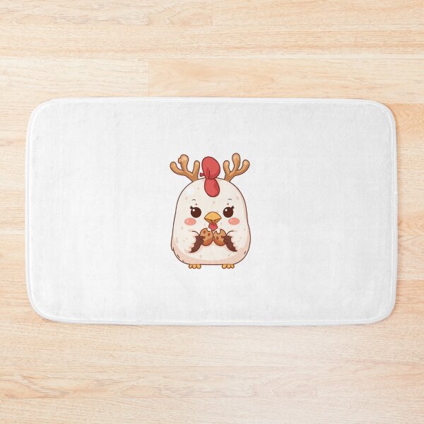Item preview, Christmas Cute anime bin chicken mum with reindeer  designed and sold by Boo-Buddy.