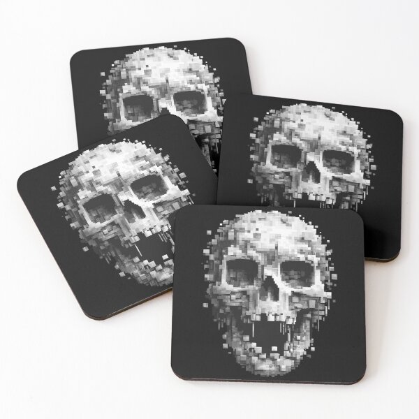 Item preview, Pixel Skull – Dark Digital Horror Style designed and sold by drizzd.