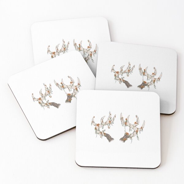 Item preview, Stag antlers with vines and flowers - Clancy Ned Antlers designed and sold by BlackwingsWolf.