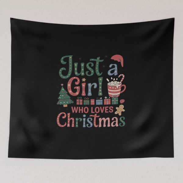 Item preview, Just a Girl Who Loves Christmas4 designed and sold by MicanCuteStore.