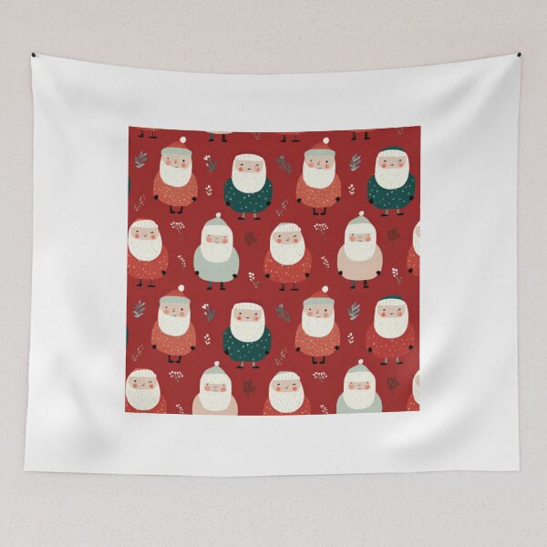 Item preview, Traditional santa winter pattern 2 designed and sold by SmileshareShop.