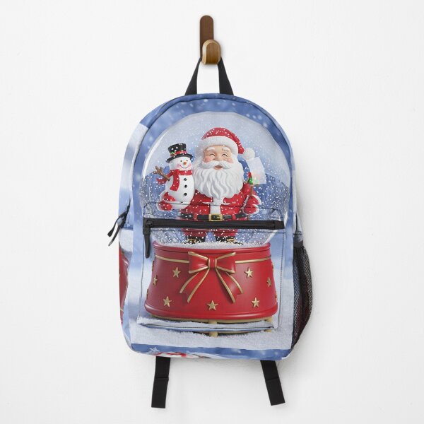 Item preview, Santa & Snowman Snow Globe – Heartwarming Christmas Magic in a Festive Winter Scene designed and sold by PixelVibe782.