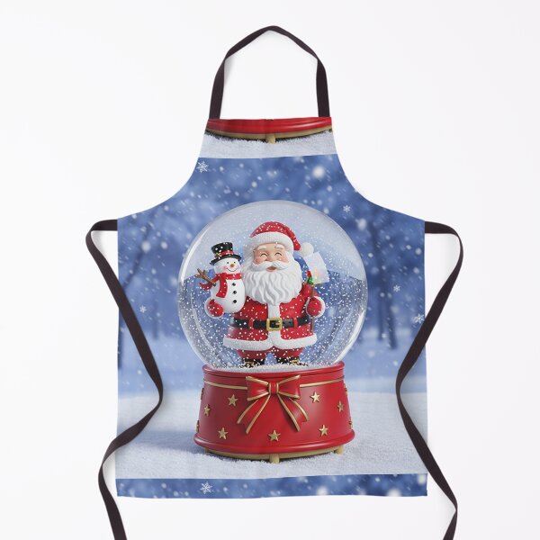 Item preview, Santa & Snowman Snow Globe – Heartwarming Christmas Magic in a Festive Winter Scene designed and sold by PixelVibe782.