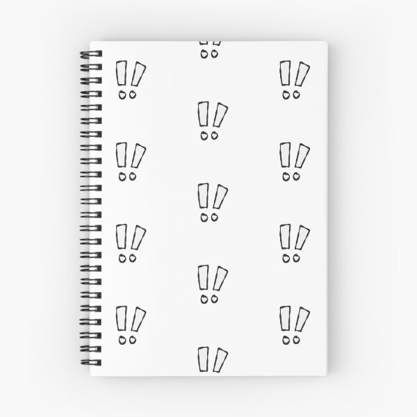 Item preview, Cute Doodle Exclamation Marks | Hand-Drawn Emphasis Symbol | Minimal Black and White Sticker designed and sold by meepmeep52.
