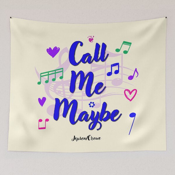 Item preview, Call Me Maybe Popular Song Title designed and sold by CharlottePlaceArt.