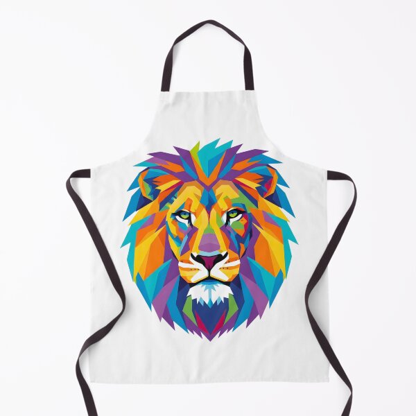 Item preview, A COLORFUL GEOMETRIC LION designed and sold by infinitearte.
