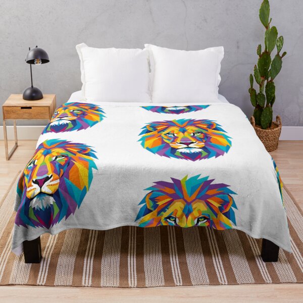 Item preview, A COLORFUL GEOMETRIC LION designed and sold by infinitearte.