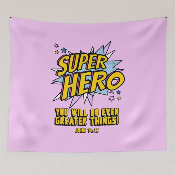 Item preview, Super Hero - You will do even Greater things - John 14:12 designed and sold by FTLOG.