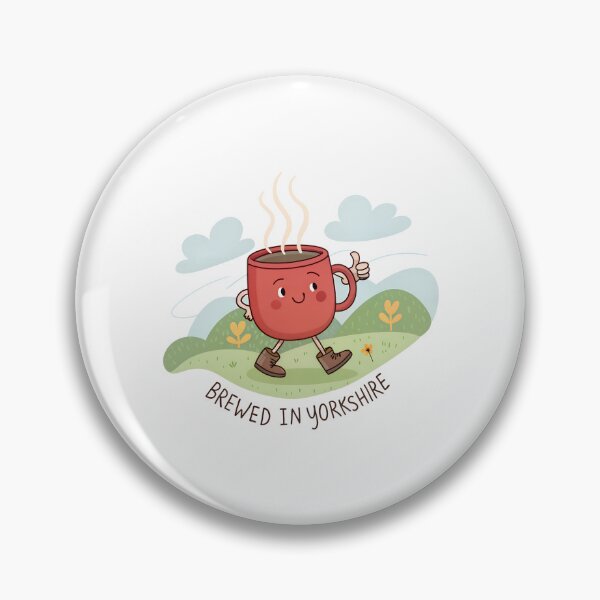 Item preview, Brewed in Yorkshire – Cute Tea Mug  designed and sold by VividOrganica.