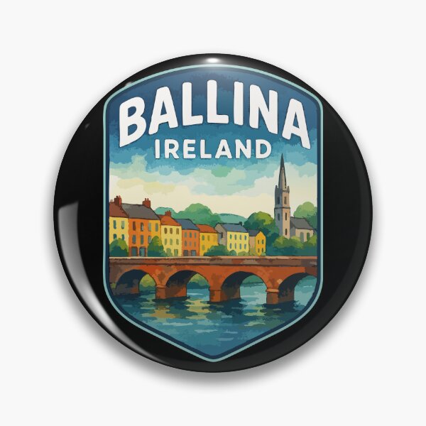 Item preview, Ballina Ireland Watercolor Travel designed and sold by TomFrontierArt.