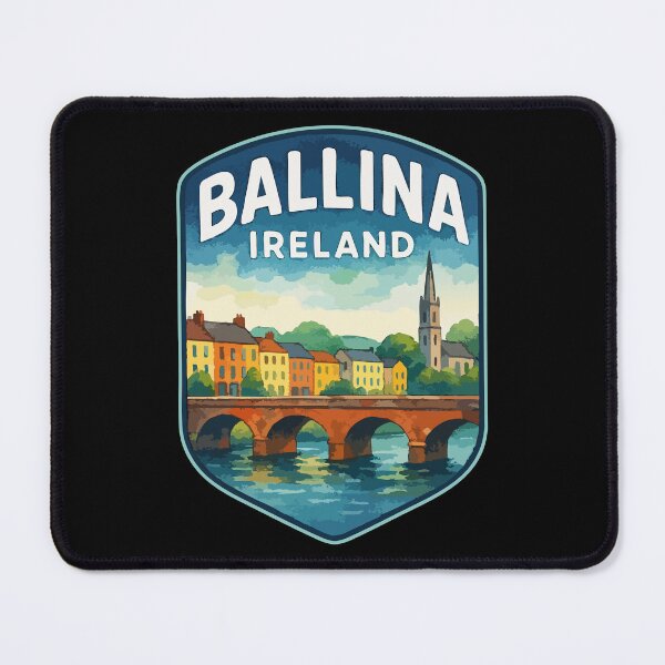 Item preview, Ballina Ireland Watercolor Travel designed and sold by TomFrontierArt.