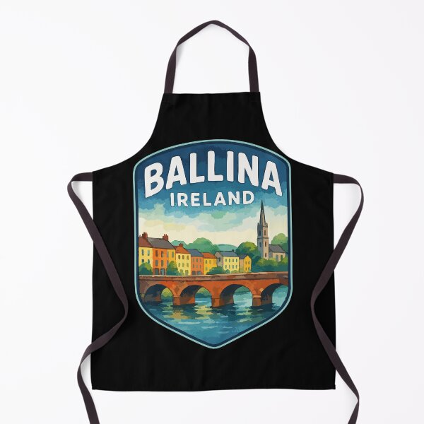 Item preview, Ballina Ireland Watercolor Travel designed and sold by TomFrontierArt.