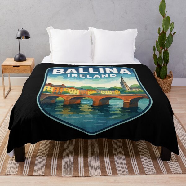Item preview, Ballina Ireland Watercolor Travel designed and sold by TomFrontierArt.