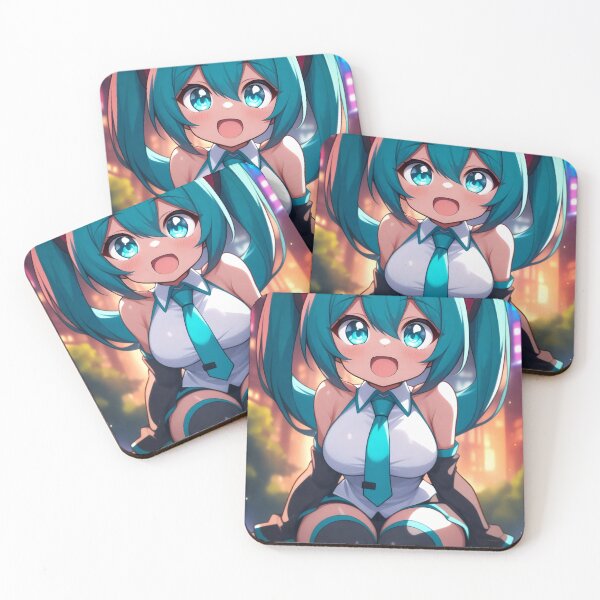 Item preview, Hatsune Miku Vocaloid Turquoise Twintails Anime Idol T-Shirt designed and sold by Senpaiwaves.